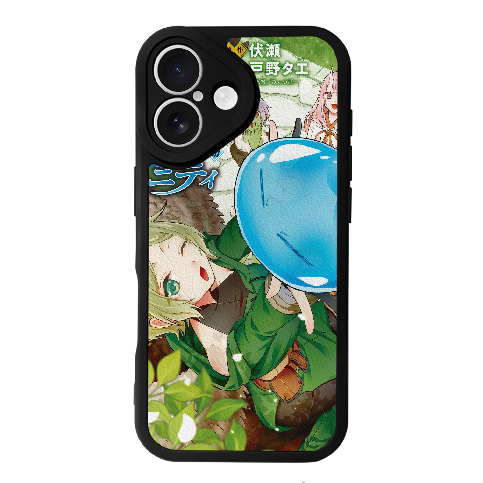 （画像用） 転スラ Regarding Reincarnated to Slime 【iPhone 16シリーズ対応】シリコンスマホケース（レザー調） 材質：シリコン